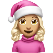 pink christmas  sticker