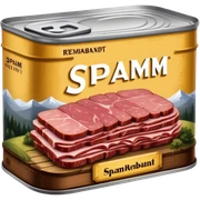 rembrandt painting in a spam meat landscape  sticker