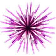 Pink and purple fireworks  sticker