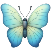 blue baby butterlfly sticker