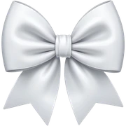 white bow sticker