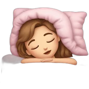 Girl sleep kiss sticker