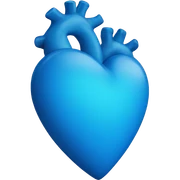blue heart sticker