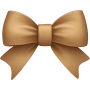 Light Brown bow  sticker