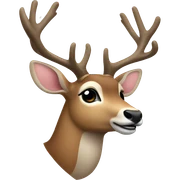Deer Christmas sticker