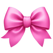 pink bow sticker