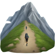 Hiking mountain sticker