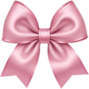Light pink bow sticker