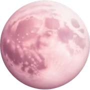 pastel pink moon sticker