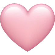 Light pink heart sticker
