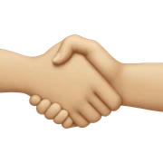 hand shake sticker