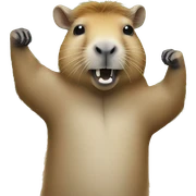 capybara doing a dab sticker