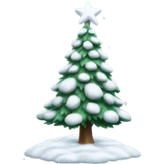 Snowy Christmas tree  sticker