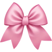 Light pink bow sticker