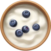 yoghurt bowl with grapes and blueberries sticker