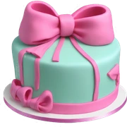 Bow cake  sticker