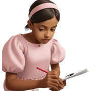 serene girl in dress sketch sticker
