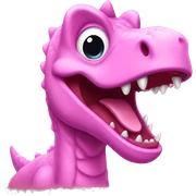 Pink Dino sticker