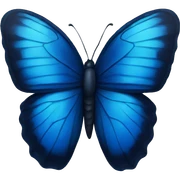 Dark blue butterfly  sticker