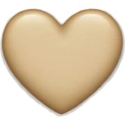 Beige heart  sticker