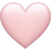pale pink heart sticker