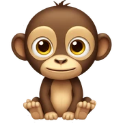 cute monkey sticker