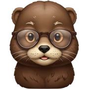 Lontra com óculos  sticker