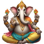 God ganesh giving blessings  sticker