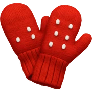 Red mittens sticker
