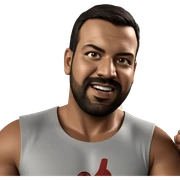 confident man in tank top sticker