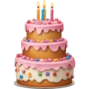 Happy birthday cake sticker
