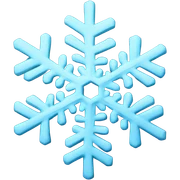 Light blue snow flake sticker