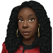 smiling girl with hoop earrings sticker