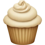 beige cupcake sticker