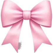 Pastel pink bow sticker
