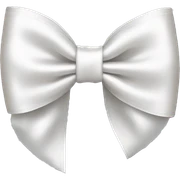 white satin bow sticker