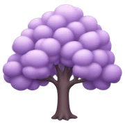 pastel purple tree sticker