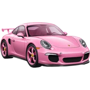 Porche rosa sticker