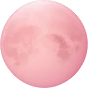 Light pink pink moon sticker