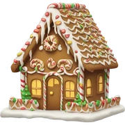 Gingerbread house sticker