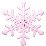 pastel pink snowflake  sticker