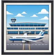 airport terminal sticker
