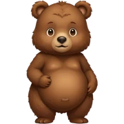 Pregnant bear sticker