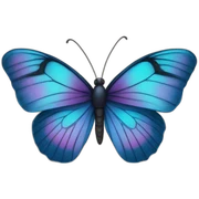 Borboleta com letra B sticker