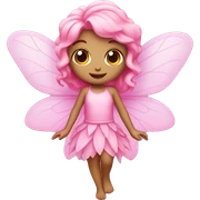 Pink fairy sticker