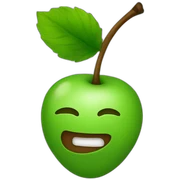 green cherry sticker