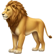 Full-body-lion sticker