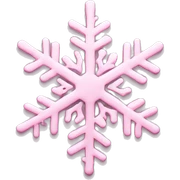 pastel pink snowflake  sticker