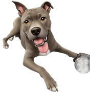 realistic dog relaxing indoors sticker