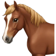 chestnut horse sticker